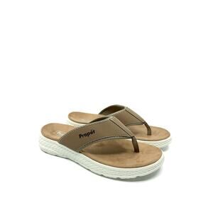 Propet TravelActiv FT Flip Flop Tan Size 9 Narrow